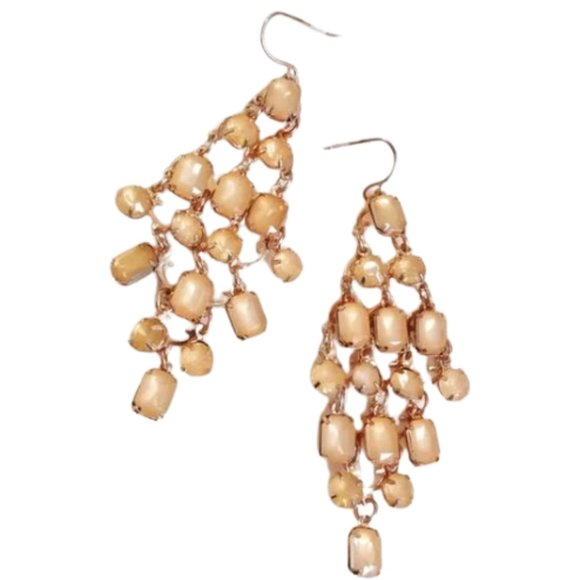 New Beads Gemstone 💎‎ Long Dangling Earrings. Women's Fashion Jewelry - Picture 1 of 16